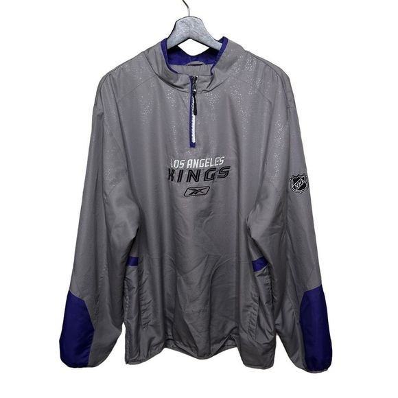 Y2K Reebok LA Kings Windbreaker Pullover XL - Picture 1 of 3